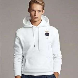 Purple label polo bear hoodie